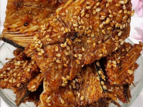 芝麻魚骨酥(辣味)